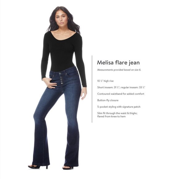 NWT NM Sanctuary Flare High Waist Stretch Jean - Picture 7 of 15